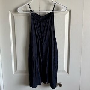 Lane Bryant Blue Satin Tank Size 22